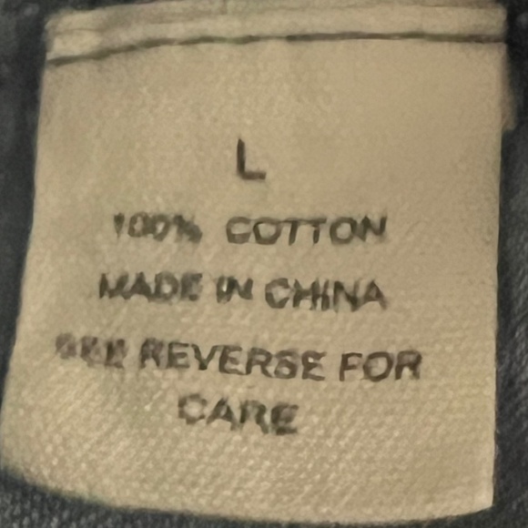 Tea Rose Chambray Smocked Waist Blouse Size Large - Picture 7 of 7